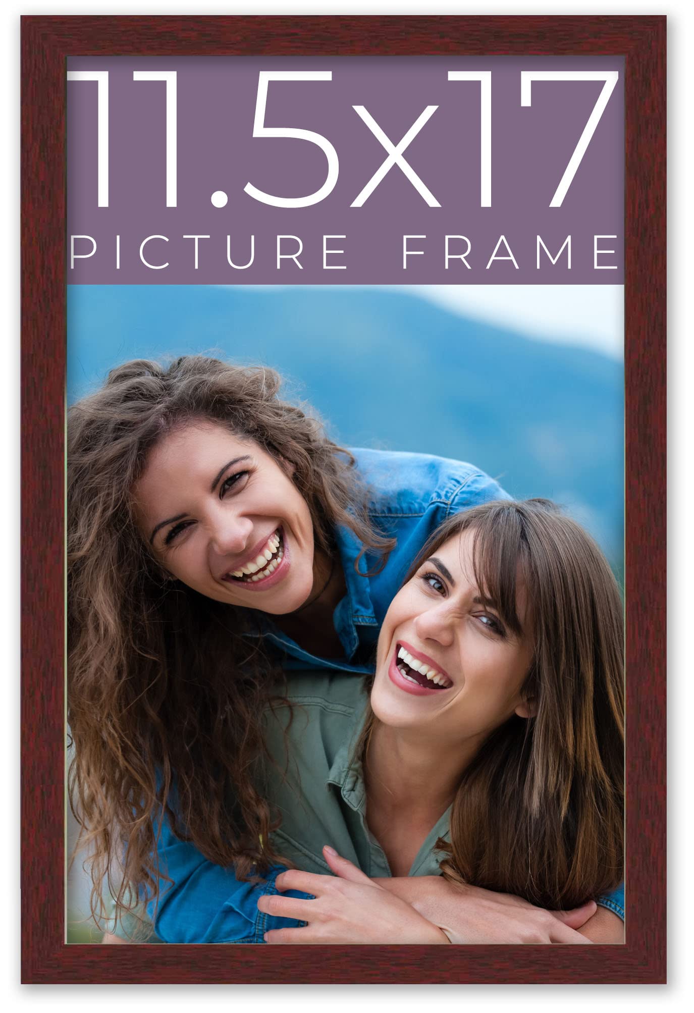 Amazon.co.jp: 11.5 x 17インチ ダークブラウン 本物の木製写真