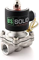 Vista 17 de U.S. Solid Válvula solenoide eléctrica de latón de 3/4 pulgada, 110V CA, normalmente cerrada, para agua no potable, aire y diésel