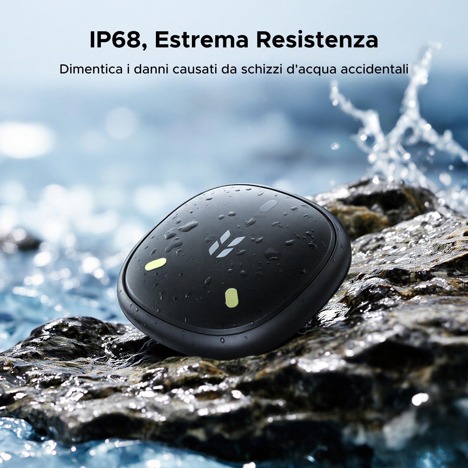UGREEN FineTrack Mini DUO 2 Supporto iOS Find My o Android Find Hub | Fluorescenza, 110dB, Localizzatore, IP68, Tracker Bluetooth Localizzazione, per Chiavi Bagaglio Zaino Borsa