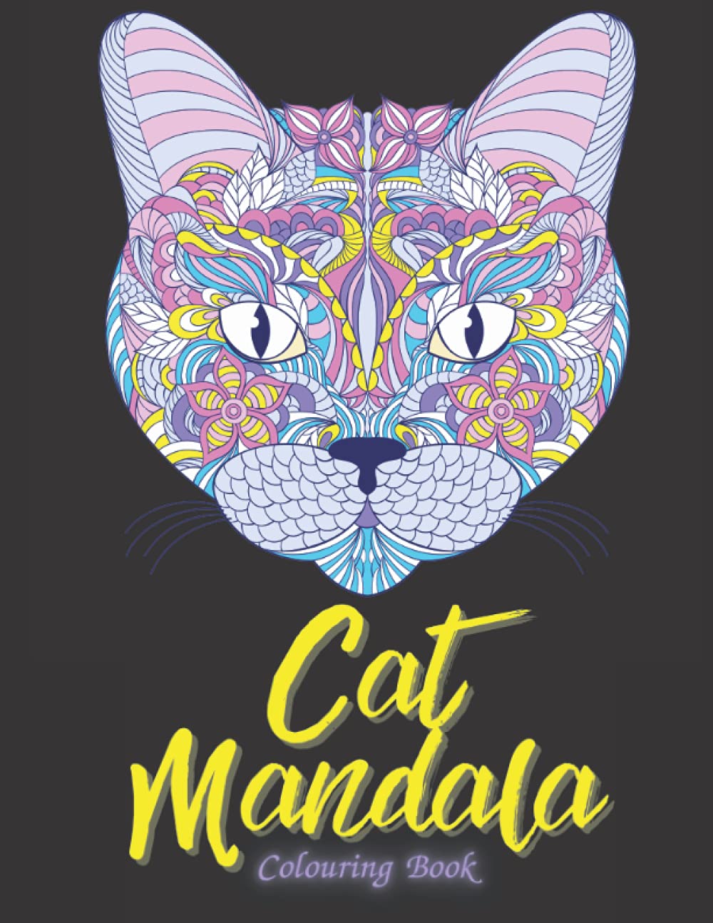Cat Mandala Colouring Book: Cat Colouring Book For Adults With Relaxing Mandala Patterns To Unwind And De-stress - UK