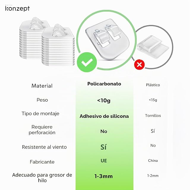 Foto 6 de 7 de KONZEPT 50 ganchos adhesivos y pegamento de montaje de 30 ml