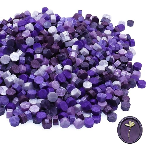 Miniatura 10 de 600 cuentas de sellado de cera, cuentas de cera de sellado rojo para sello de cera, juego de cuentas de sello de cera rojo vino con 6 colores