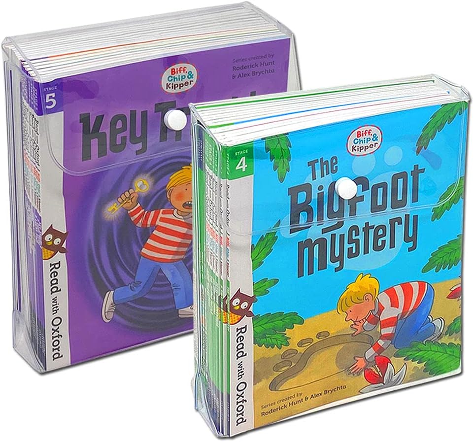 Biff, Chip and Kipper Stage 4 - 5 Read with Oxford: 5+: 32 Phonics Books Collection Set (Stage 4 Gaining Confidence & Stage 5 Becoming Independent)
