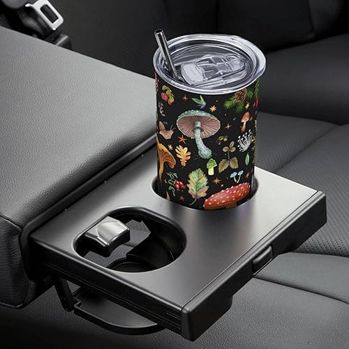Miniatura 9 de Taza de hongos, taza de hongos, regalos de hongos, taza de café de 20 onzas, taza de viaje aislada con tapa a prueba de fugas, vaso reutilizable de