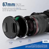 NEEWER 2 az 1-ben 67mm Változtatható ND Szűrő ND2-ND32 és CPL Polarizáló Szűrő HD Optikai Üveg Nano Bevonattal 9