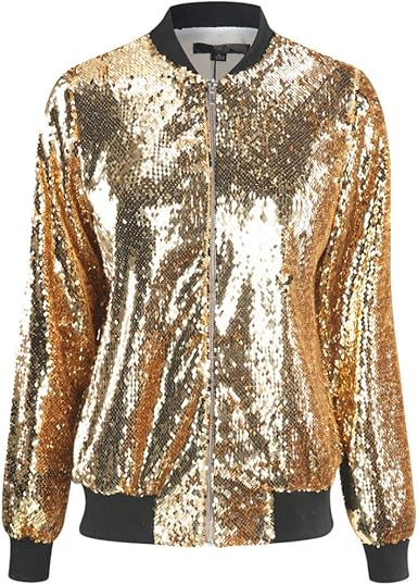 sequin bomber jacket amazon