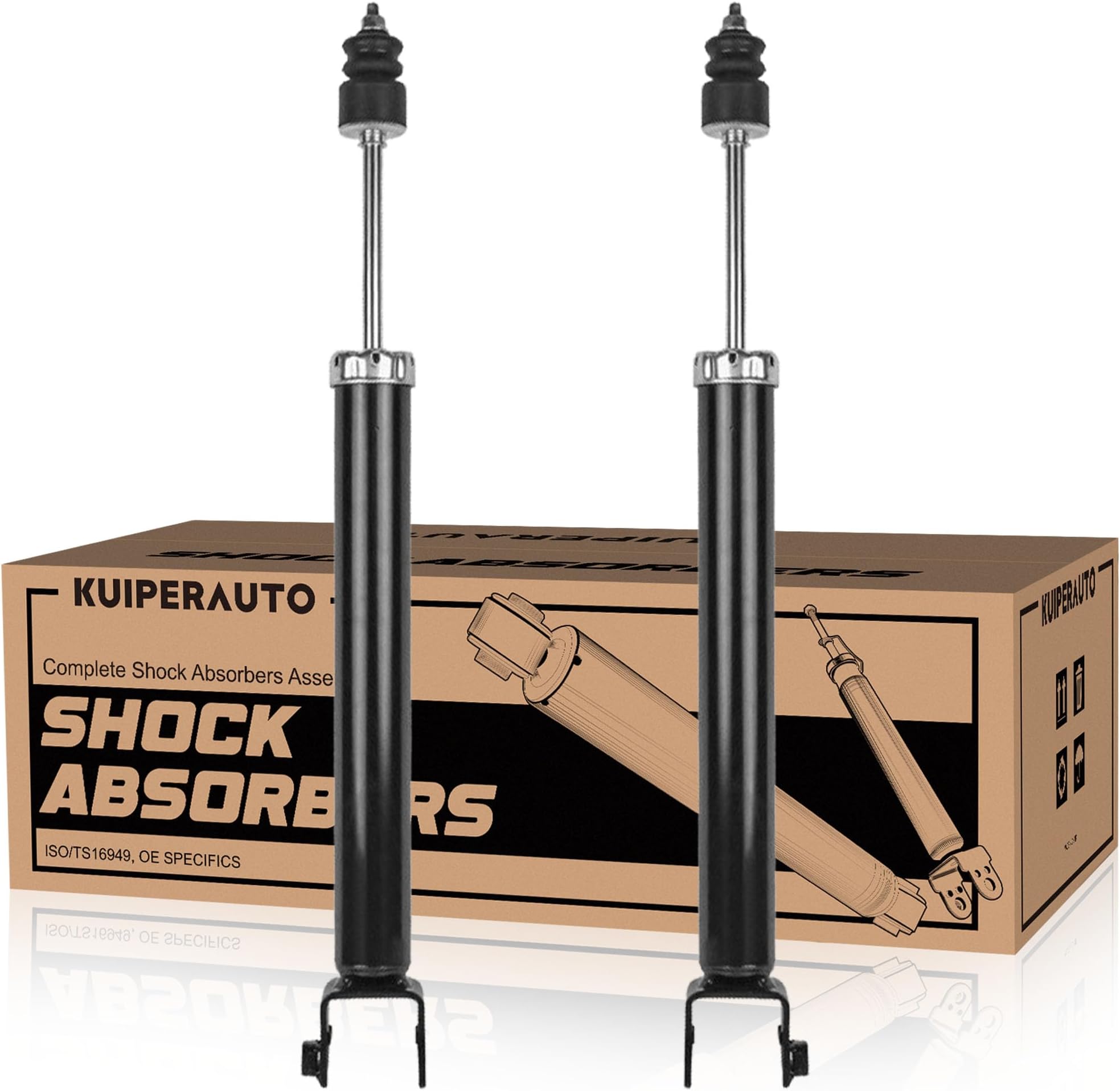 KUIPERAUTO Pair Rear Complete Struts Assembly 349075 G51874 Compatible for 2007-2012 Nissan Altima Replacement Coil Spring Shock Absorbers (2PCS)