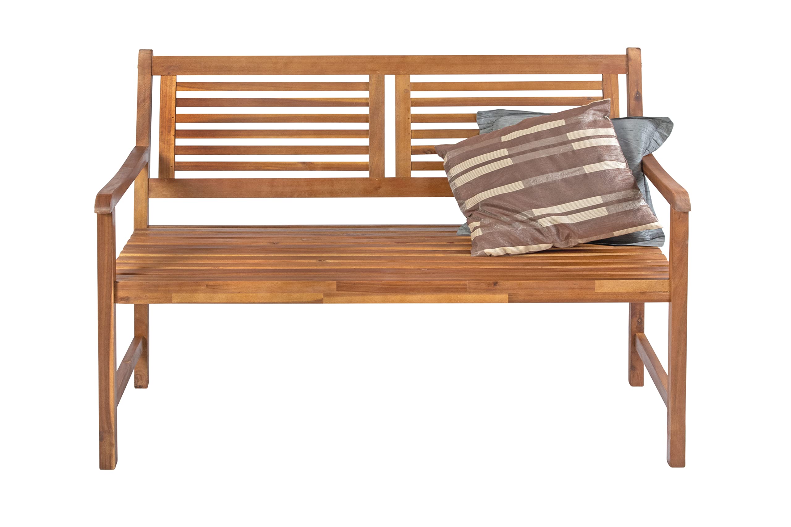 SAM 2-Sitzer Gartenbank Cordoba 110 cm, Akazienholz geölt, Sitzbank | Bank, pflegeleichtes Massivholz, Holzbank geeignet für Garten, Balkon oder Terrasse