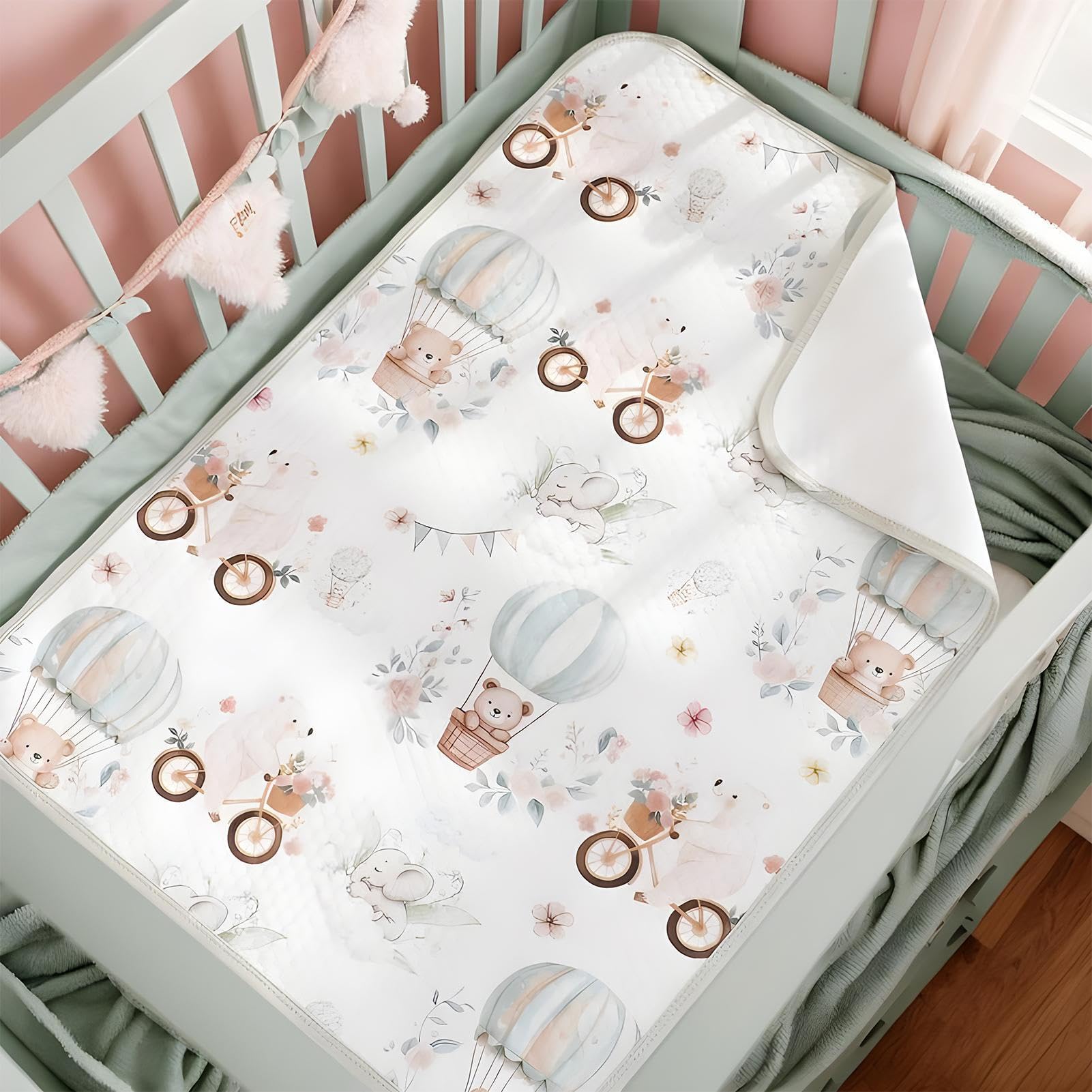 Wickelunterlage - Matratzenschoner, Weiche Atmungsaktive Bassinet Urinauflage Für Übernacht Schutz | Bettnässen Lösung Töpfchentraining Kinderzimmer Ausstattung Komfort