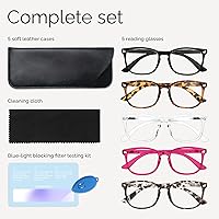 Vista 7 de CCVOO Reading Glasses for Women/Men, Eyeglasses, Blue Light Readers for Women/Men, Computer Eye Glasses, Cheaters