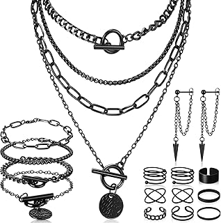 Gothic Punk Jewelry Set Women