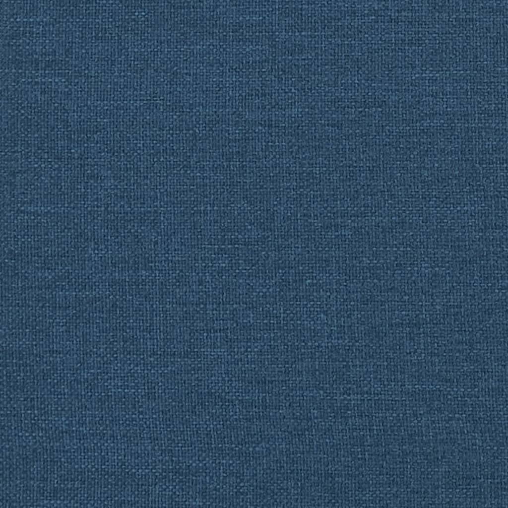 vidaXL Chaiselongue mit Kissen, Liegesessel mit Sperrholzlatten Metallbeine, Relaxliege für Wohnzimmer, Relaxsessel Liegestuhl, Blau Stoff
