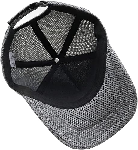 Miniatura 5 de 5 paneles de alta corona camionero sombreros para hombre al aire libre transpirable malla completa Snapback gorras de béisbol de ala ancha sombreros