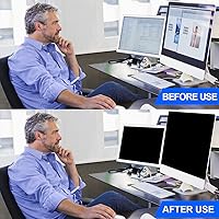 Vista 5 de Filtro de pantalla de privacidad para computadora de 24 pulgadas, protector de pantalla de privacidad para colgar compatible con monitor
