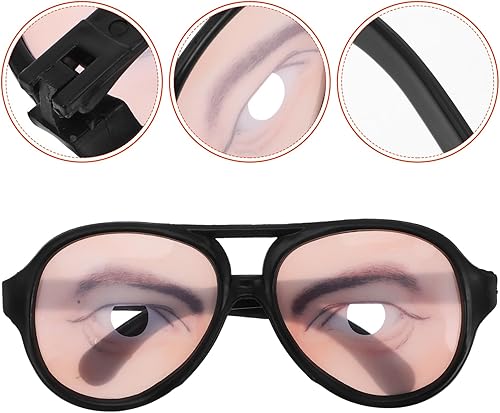 Miniatura 3 de Truco de Halloween - Gafas de ojos divertidos, disfraz divertido, ojos de broma, disfraz de broma de cristal, regalos de fiesta, juguetes para