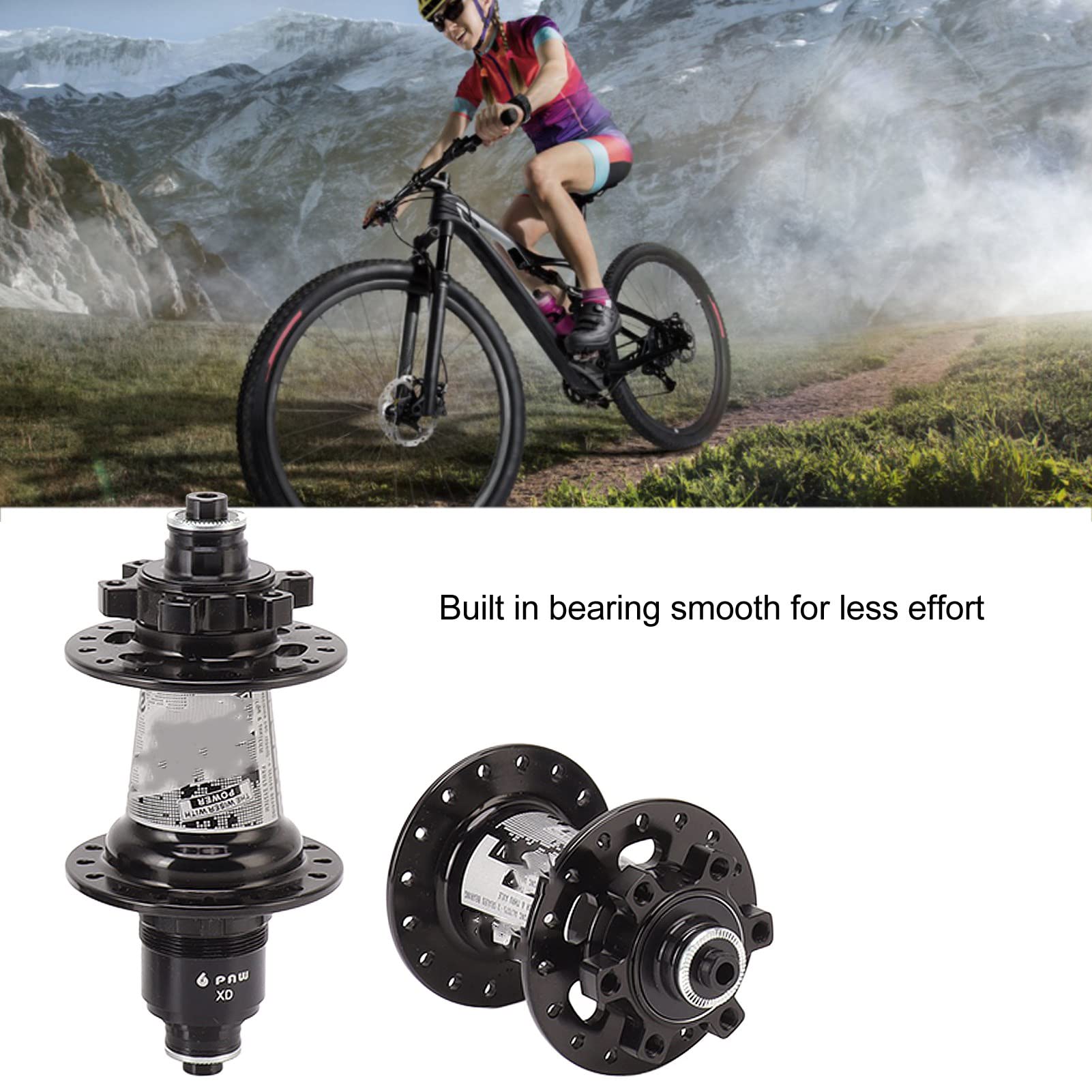 3.94in Mozzo Ruota Anteriore Posteriore per Bici Mozzi Bici in Lega di Alluminio 32 Fori Mozzo Mountain Bike Disco Bici per Ciclismo