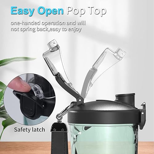 Miniatura 8 de Licuadora portátil licuadora de tamaño personal para batidos y licuados con mini licuadora de 6 cuchillas de 20 onzas para cocina hogar viajes