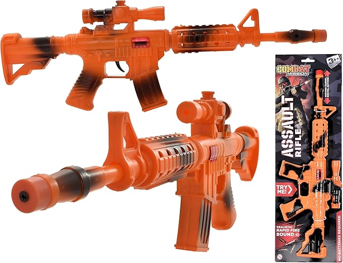 Kandy Toys Friction Assault Rifle With Moving Barrel Combat Missi ...