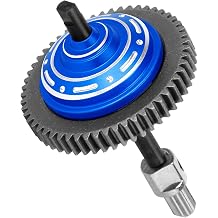 RC 54T Center Diff Gear Upgrades Part for 1/10 Slash 4x4,Slash 4x4 VXL,Rustler 4x4,Rustler 4x4 VXL,Stampede 4x4,Stampede 4x4 VXL,Hoss 4x4 VXL,Metal 54T Gear Slipper Clutch,Navy Blue
