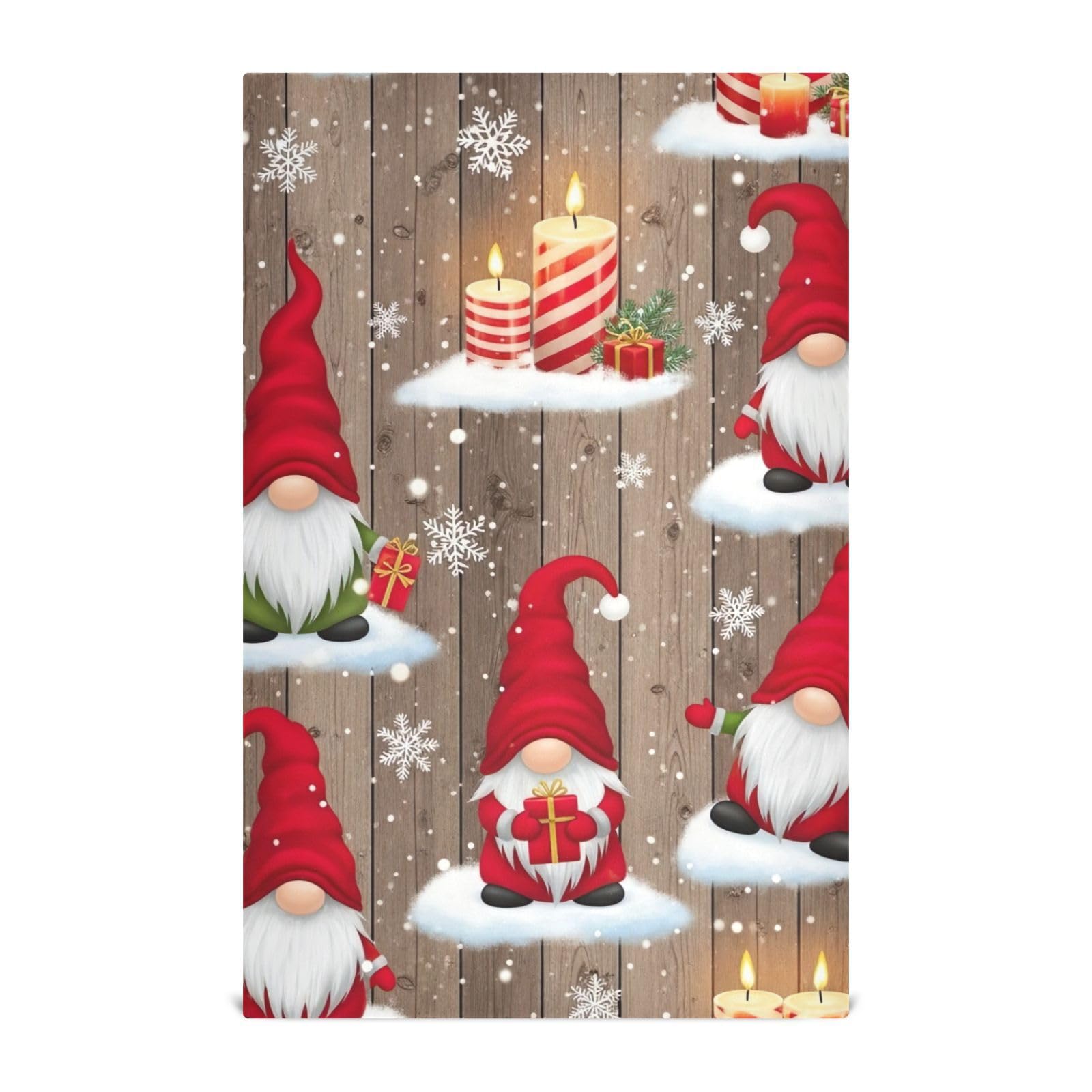 Torchons de cuisine anti-peluche pour faire le pain lot de 6 gnomes