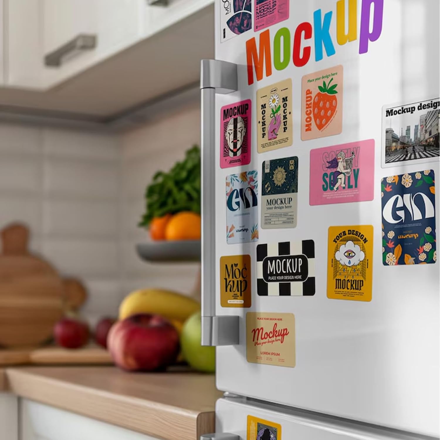 500 Sets Square Refrigerator Magnet Making Consumables, 2 X 2 Inches Cardboard Magnet Materials, with Transparent Film, Metal Shell, Magnet, Cardboard