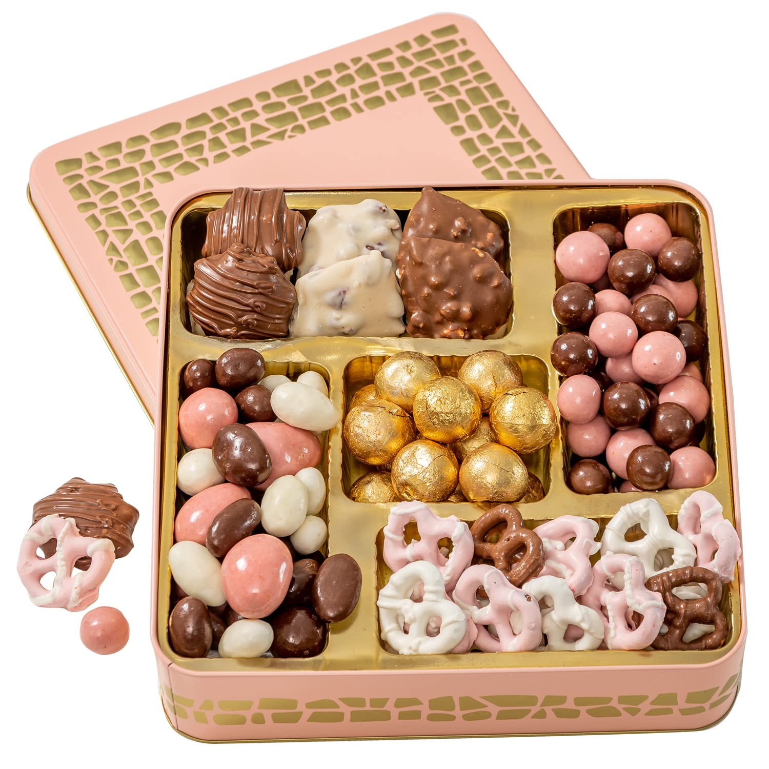 Amazon.com : Gift Basket for Women | Chocolate Covered Snack Gift Box ...