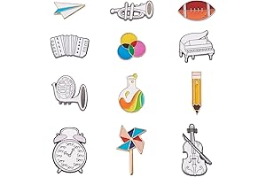 Pandahall Music Pins Brooch Set: Express your love for music with style!