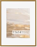 Vista 408 de Fun Memories Portarretratos de metal de 16 x 20 pulgadas con paspartú de 11 x 14 pulgadas, acabado de aluminio cepillado, parte delantera de vidrio