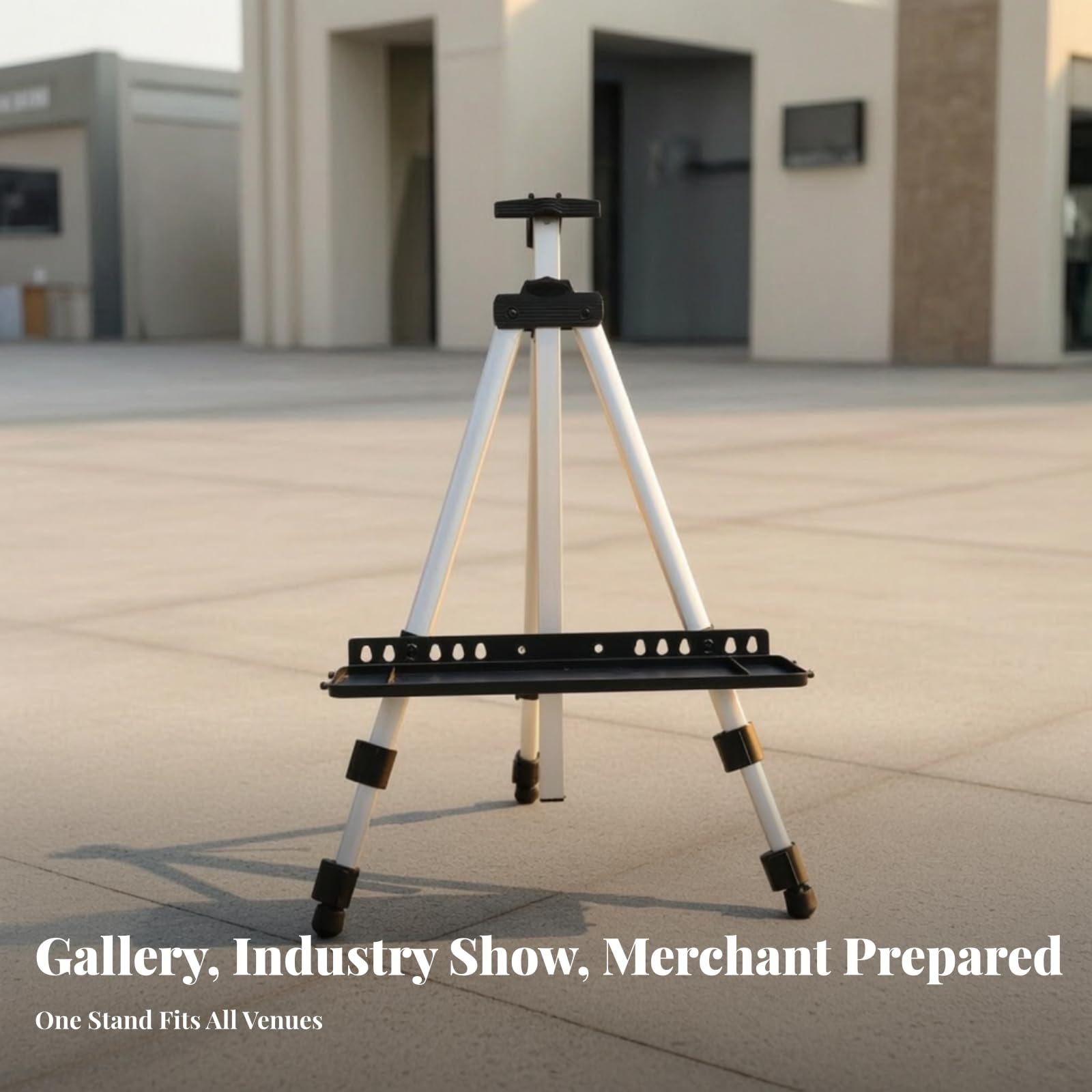 Aluminium Display Staffelei Verstellbar mit Tasche Tisch Staffelei Leinwand Ständer Gemälde Halter Standfest Klappbar für Präsentation Künstler Atelier