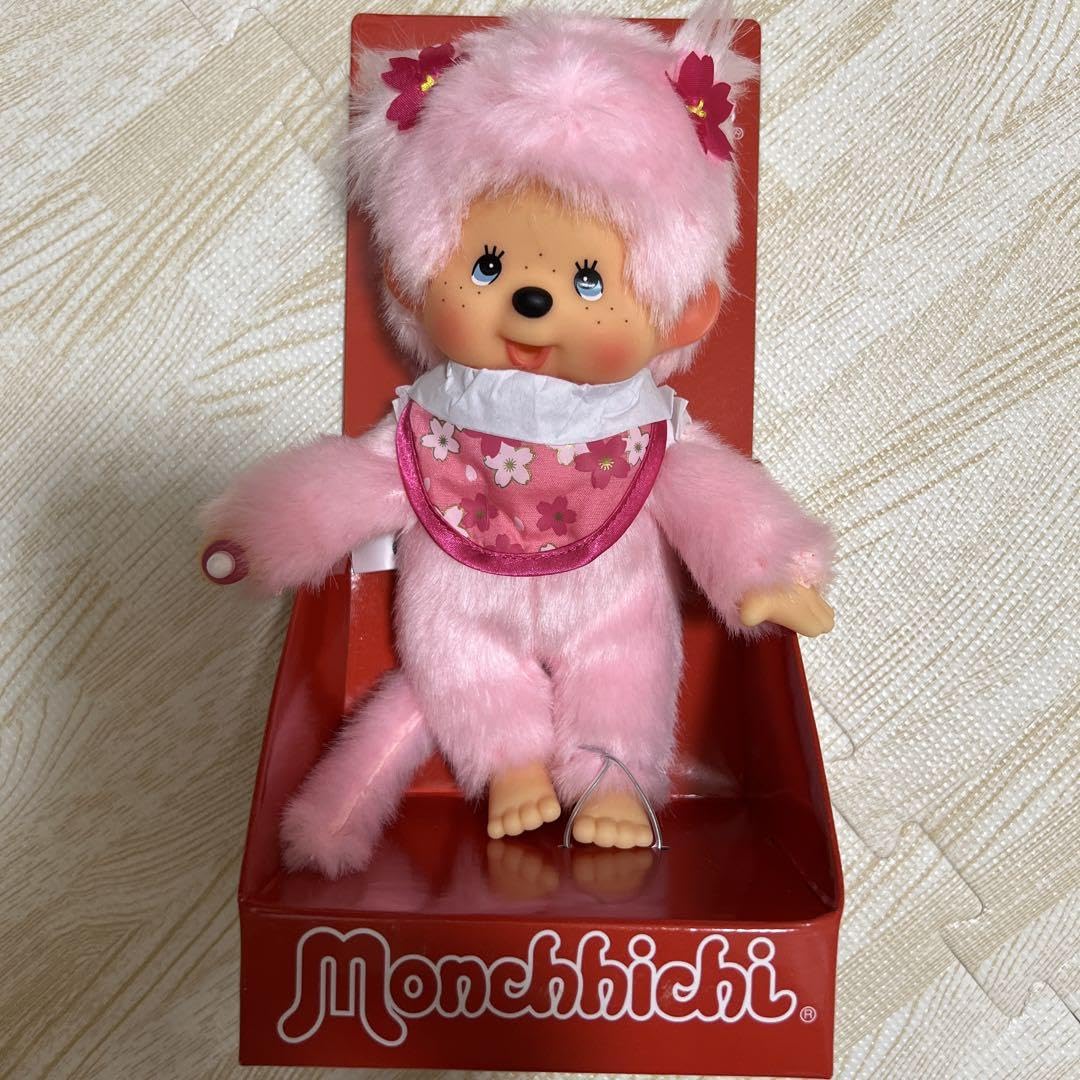 ボア ロング くすみピンク モンチッチ 日本未発売 海外 レア 再出品予定無し MONCHHICHI】 モンチッチ ロングボア くすみピンク ぬいぐるみ 20cm