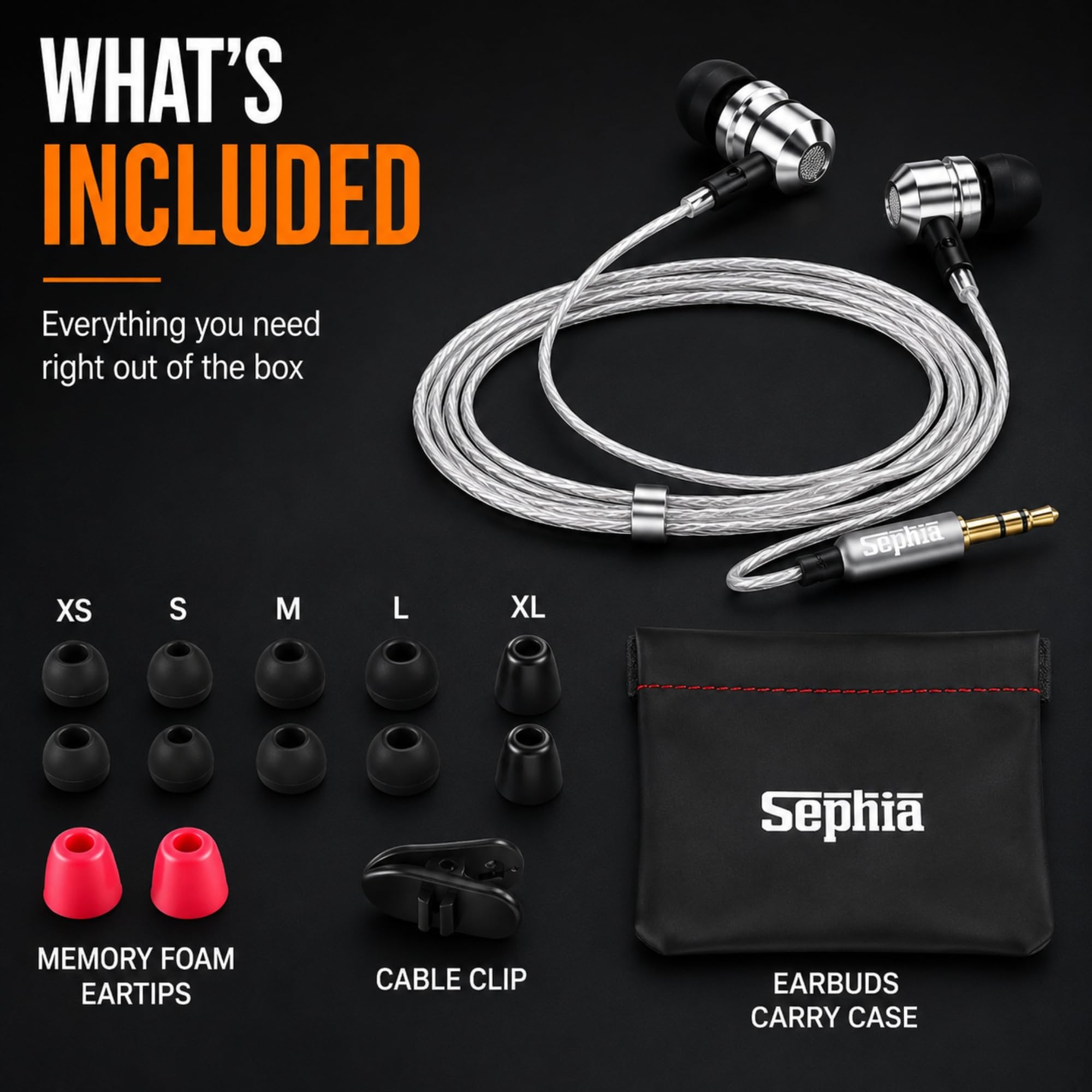 Amazon.co.jp: Sephia（セフィア）SP3060 イヤホン 絡まないコード