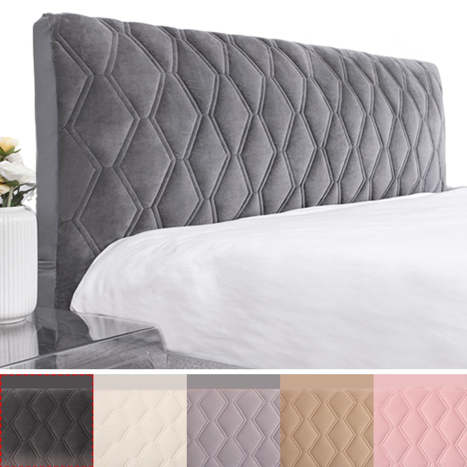 YSZBD Funda Cabecero Cama 140/150/180 Fundas Cabeceros Terciopelo Cubre Protectora De Cabeceros para Cama Doble Bed Headbored Cover Lavable y Extraíble,A1-140cm(55)"
