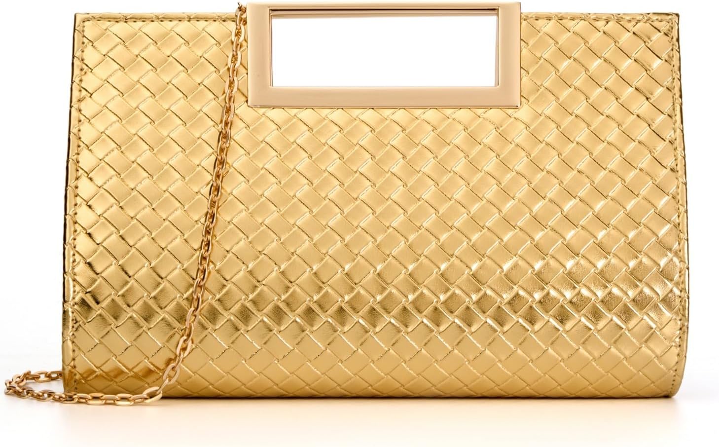 DETARA Clutch Purse for Women Fashion PU Leather Evening Bag Elegant Purse for Wedding Party Formal Daily Cocktail