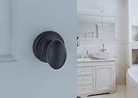Vista 5 de Copper Creek ek2020bc - Pomo de puerta en forma de huevo, función de paso, 1 unidad, acabado negro