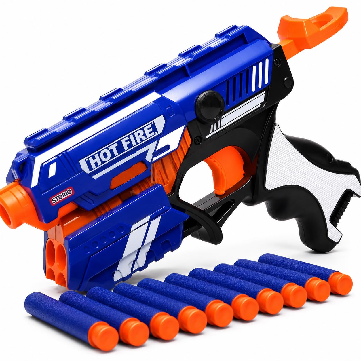 Storio Blaze Storm Hot Fire Soft Bullet Gun Toy with 10 Safe Soft Foam