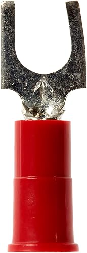 3M Vinyl Insulated Block Fork Terminal BFV18-10Q, AWG 22-18, (Pack of 25)
