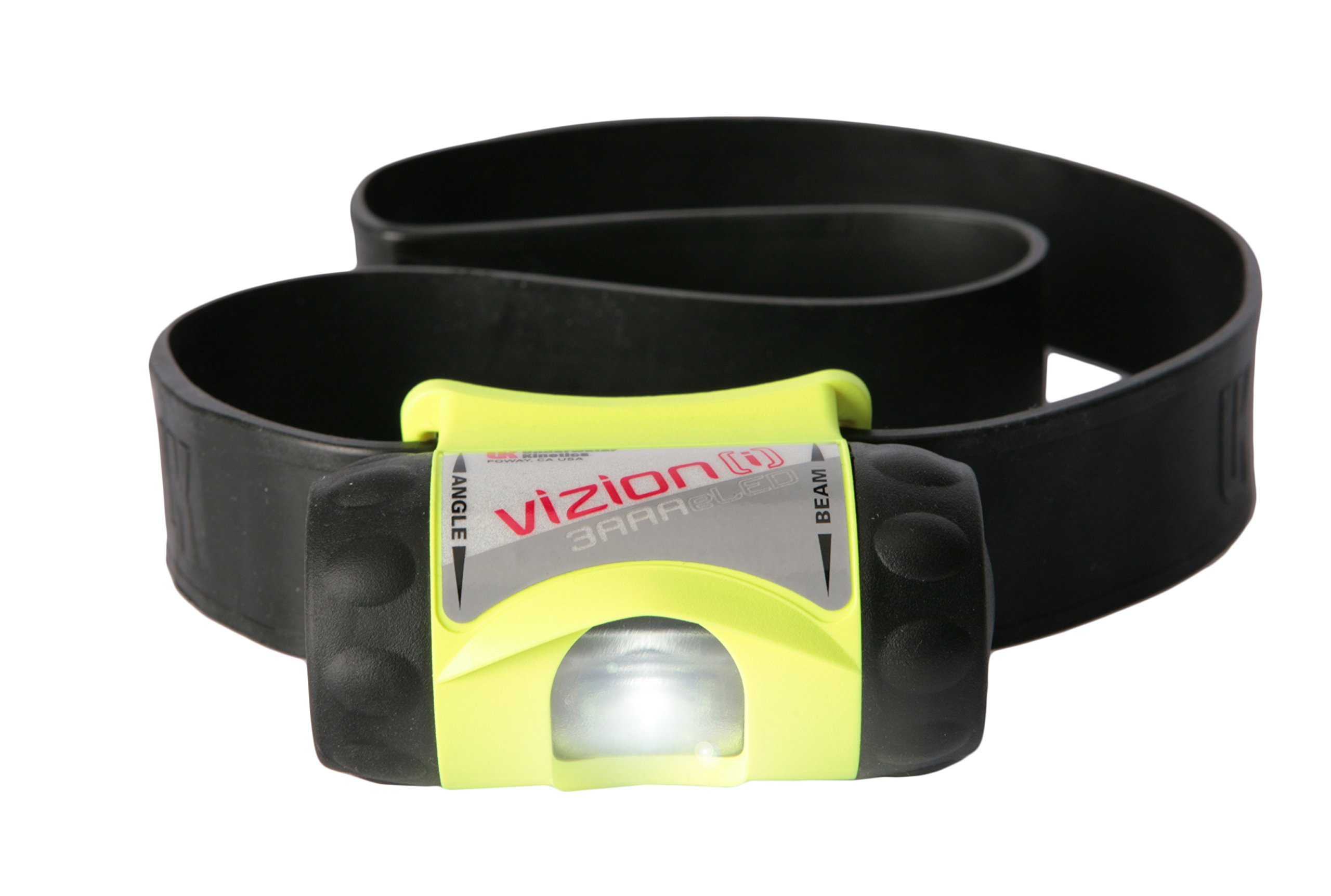 Lampe de tête 3AAA Vizion I Ex Underwater Kinetics jaune 65 lumens