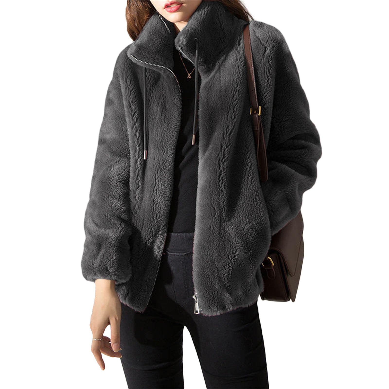 Moletom Com Zíper Yousify Feminino - Pelúcia Confortável, Modelo Oversized