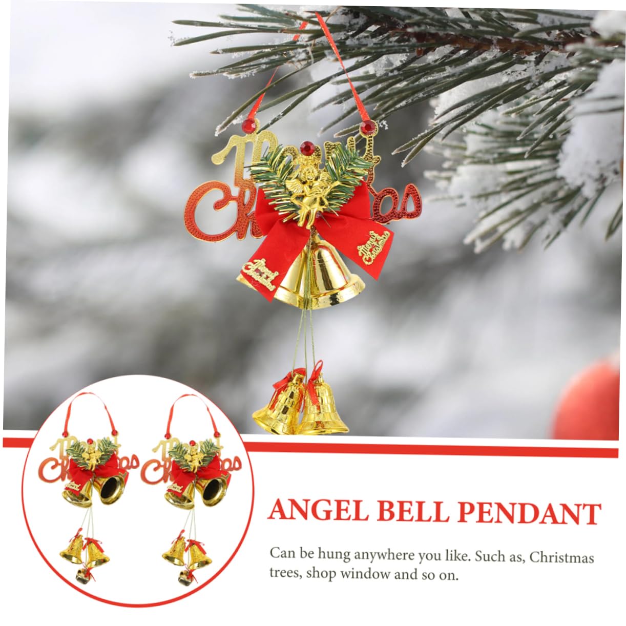 ABOOFAN 5 Set Decorazioni Natalizie Decorazione Campane Di Ornamenti Natalizi Decorazioni Cameretta Pendenti Natalizi L'impiccagione Dell'albero Di Natale Adorna Addobbi Natalizi 2 Pezzi*5