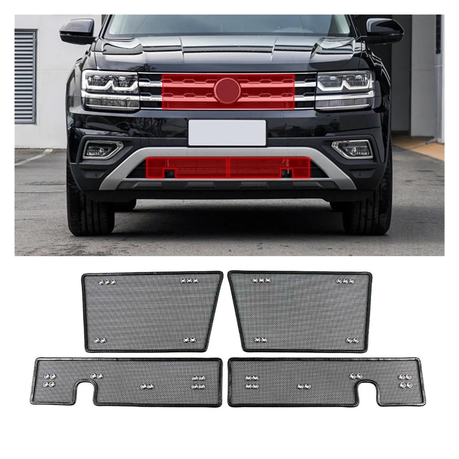 Dla VW, dla Teramont Atlas 2017 2018 2019, przedni grill