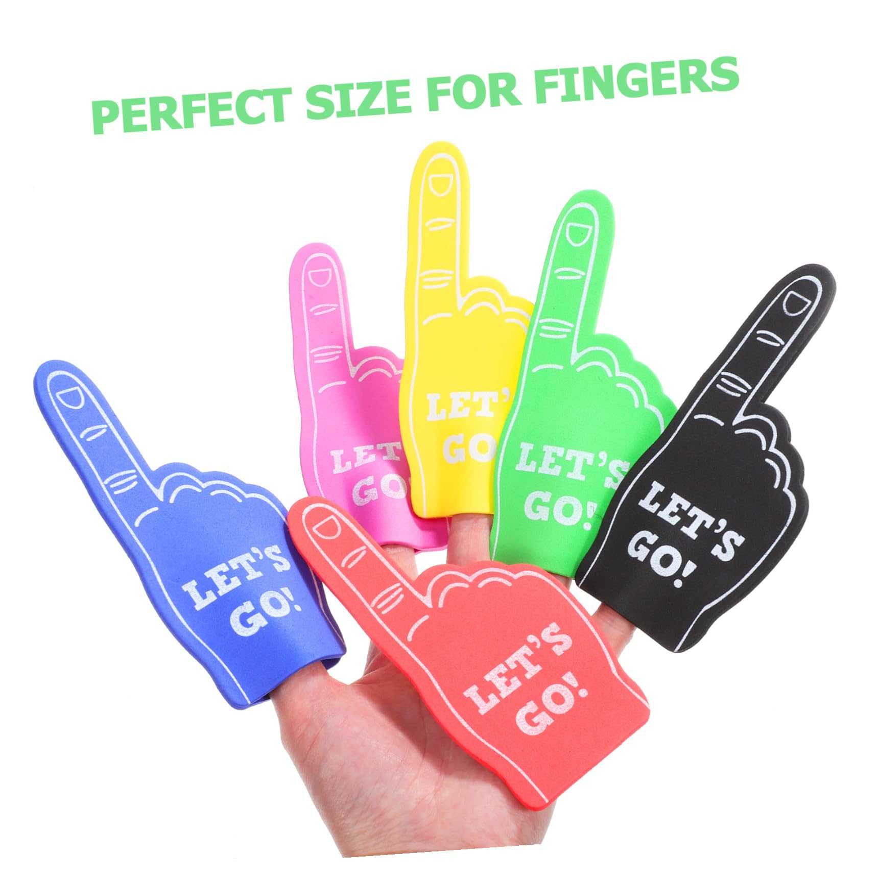 Healeved 120pezzi Schiumose Colorate Per Eventi Sportivi Gadget Divertenti Per Festa Per e Celebrazioni Rosse Gialle