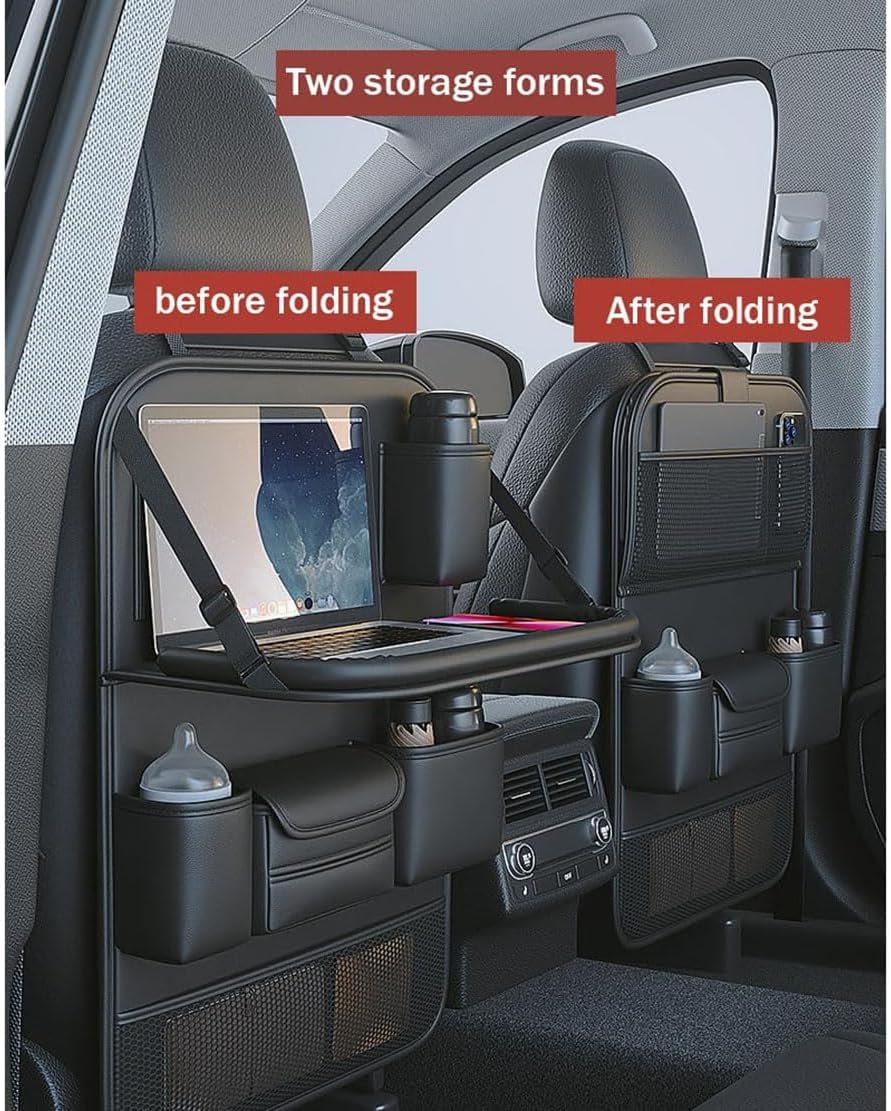 Organizer per sedile posteriore dell'auto, borsa portaoggetti universale per sedili posteriori, accessorio per auto di facile accesso, ideale per organizzare giocattoli, snack e oggetti essenziali