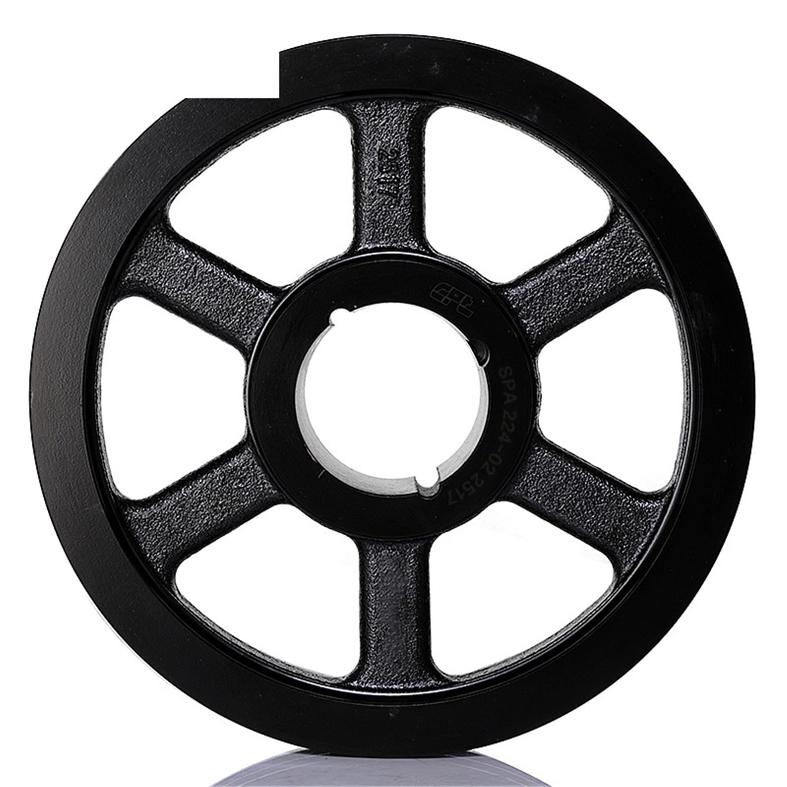 Polea de correa trapezoidal CPT SPA de doble ranura, diámetro exterior de 229,5 mm, diámetro de paso de 224 mm, buje 2517, SPA224-02-2517(42mm)