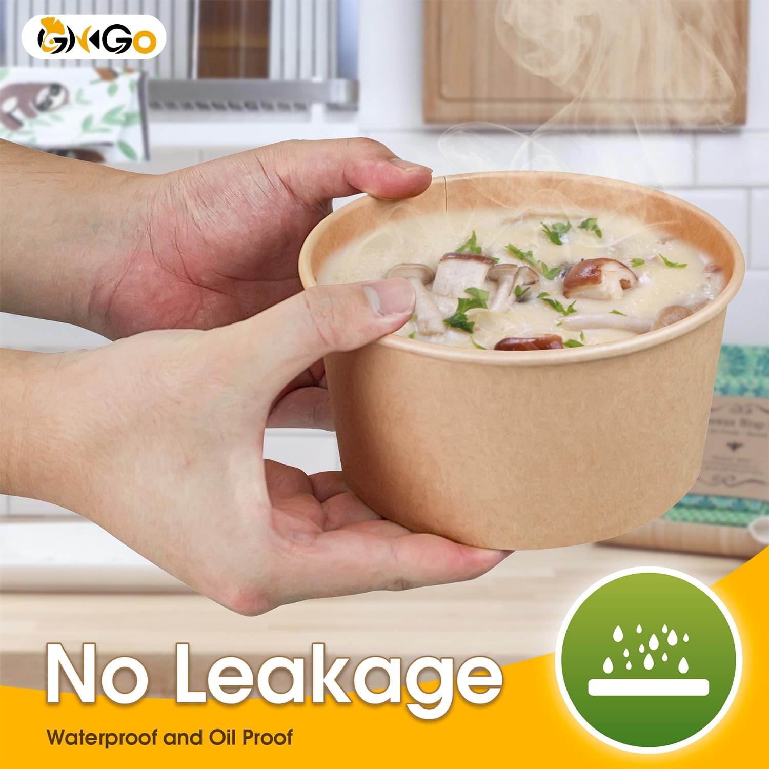 Large Disposable Paper Bowls - 90 Count -2