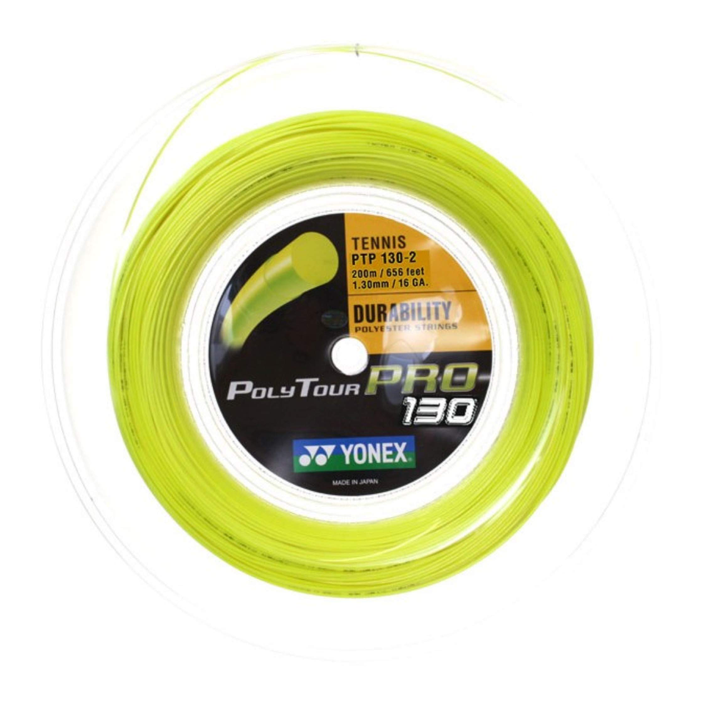 Yonex Poly Tour Pro String Reel - Yellow, 1.3 mm