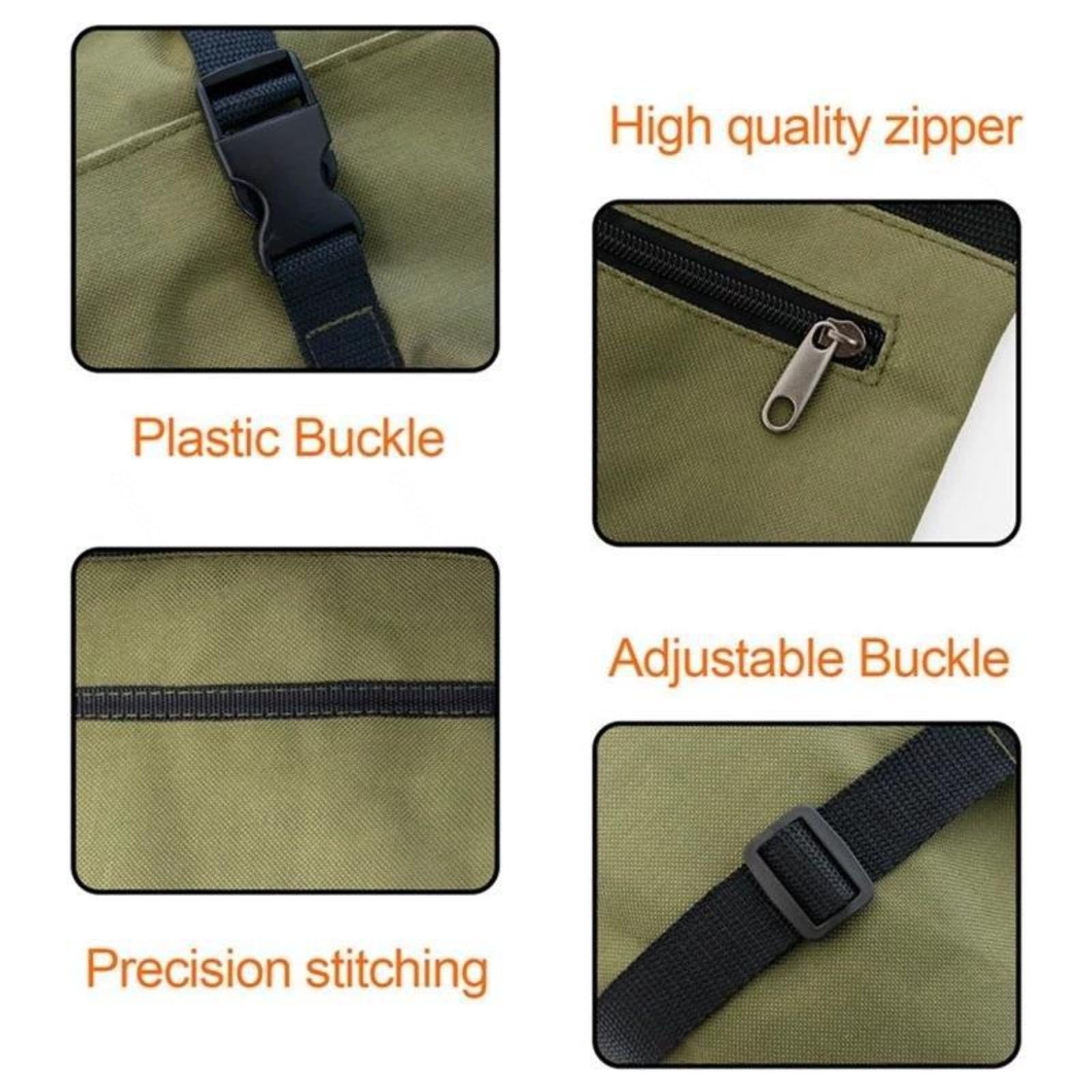 VIDECOR Sac à Outils Enroulable, Organisateur D'outils en Rouleau avec 4 Poches Zippées, Sac à Outils Polyvalent, Organisateur de Rouleaux D'outils pour Mécanicien électricien,D