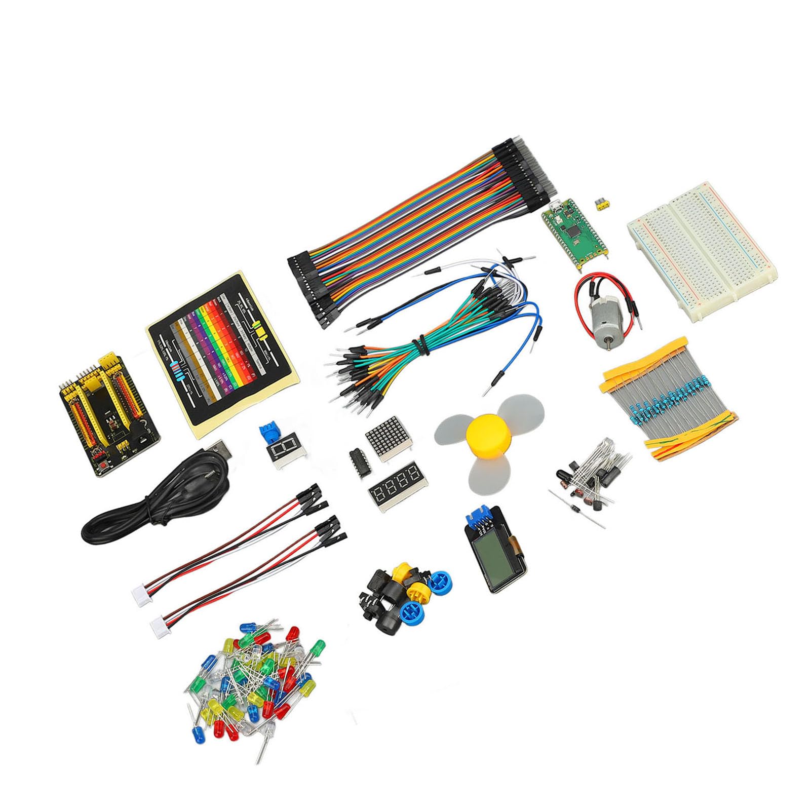Generic Kit Scheda di Sviluppo Programmazione Robusta e Multifunzionale Kit Scheda Madre per lo Sviluppo Dell'apprendimento per Progetti di Robot Domestici Scolastici Plastica ABS