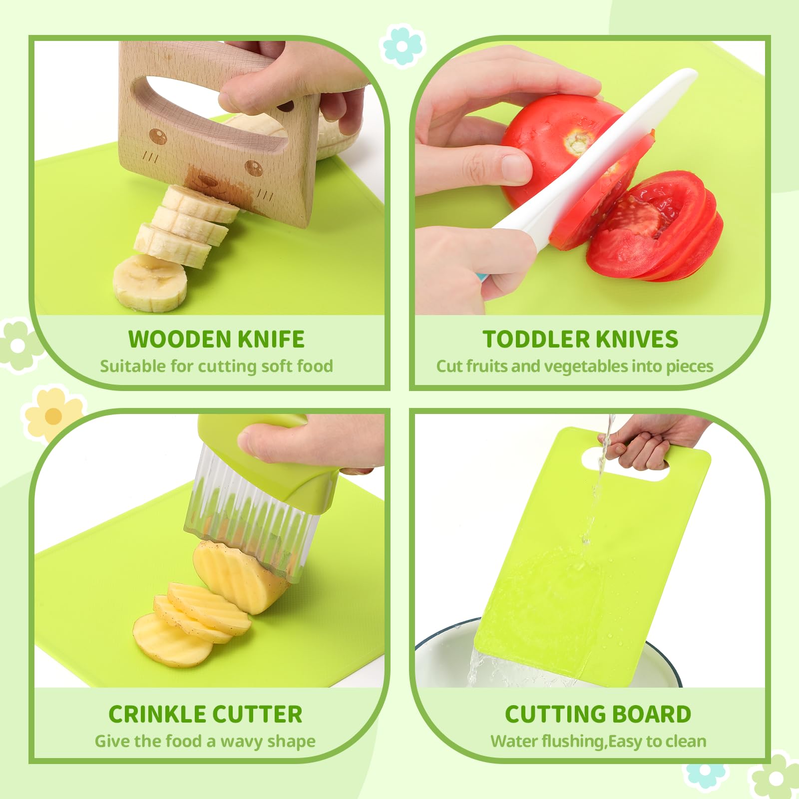Set di coltelli da bambino 28 pezzi per bambini coltelli da cucina per