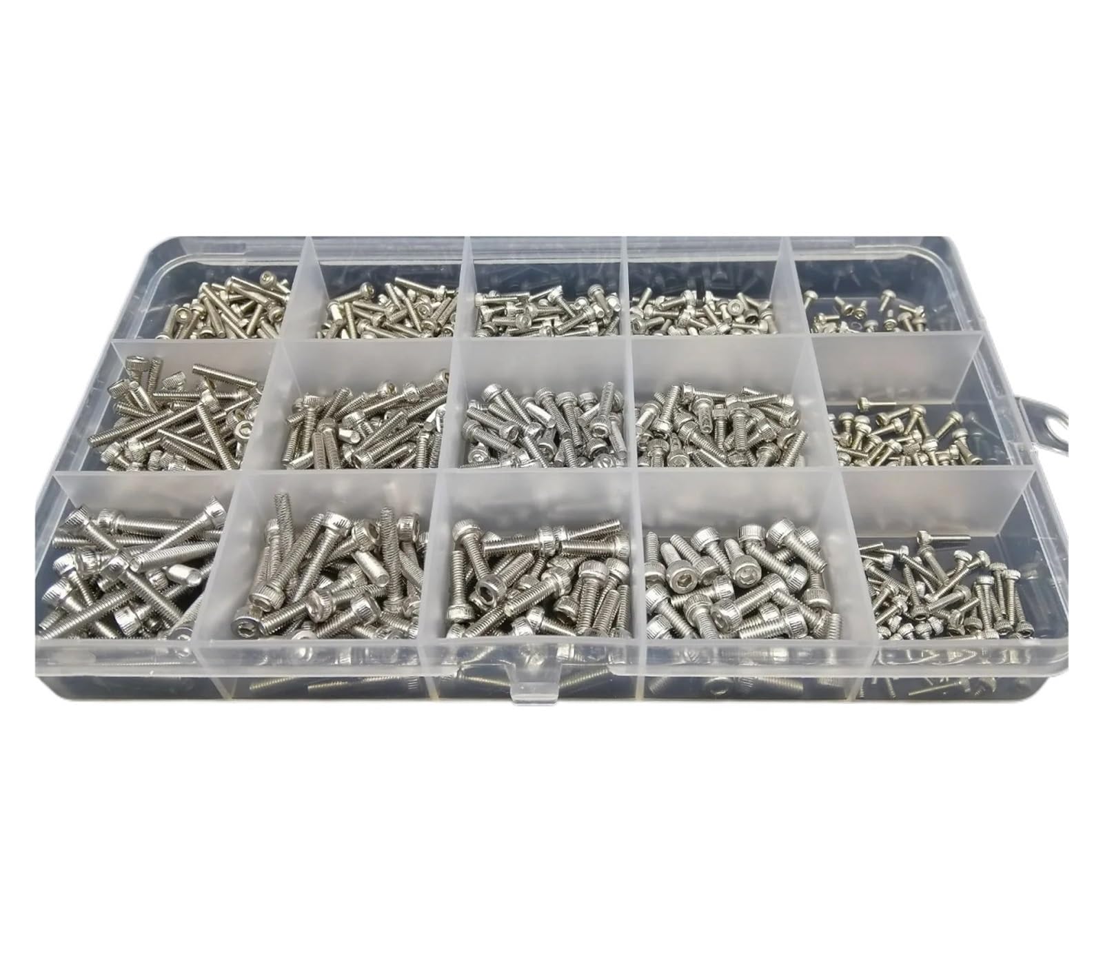 Totale 400/650/1140/2100X 304 In Acciaio Inox Esagonale A Esagono Incassato Vite A Testa Bullone Dado Set Kit di Assortimento(Set B 650pcs)