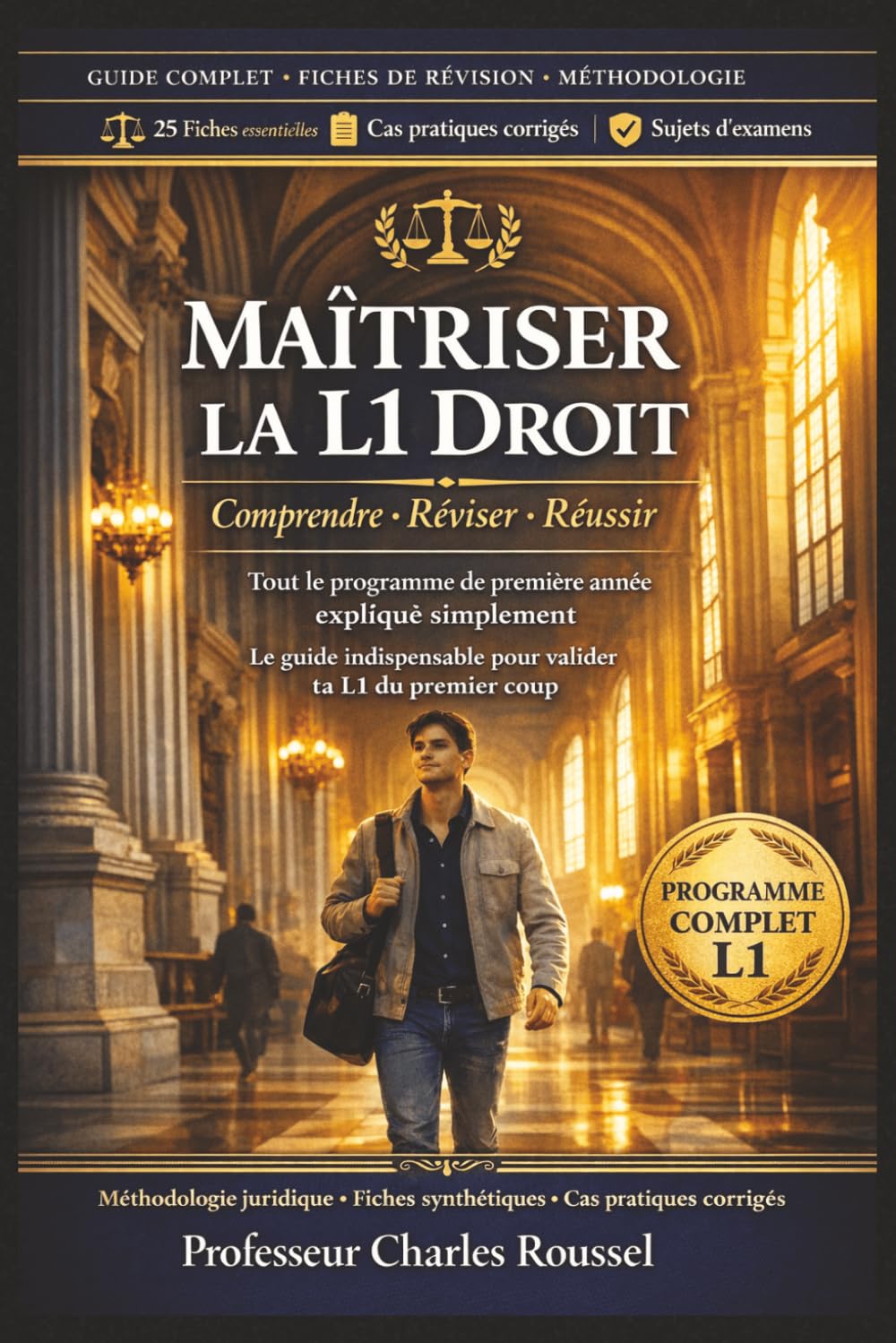 MAÎTRISER LA L1 DROIT : COMPRENDRE, RÉVISER, RÉUSSIR: Le guide indispensable pour comprendre les bases du droit, réussir ses travaux dirigés et valider ses partiels dès la première année